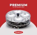 PANCA Stainless Steel Non Stick Idli Plates Idli Maker| Idli Stand with Holes for Pressure Cooker, 3 Plate, 7 Liter, Silver...