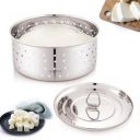 PANCA Stainless Steel Round Paneer Mould | Paneer Strainer 500ml (Round, Silver)...