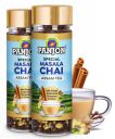 Panjon Special Masala Chai Assam Black Tea with Adrak, Elaichi, Clove, Cinnamon, Cardamom, Ginger Chai Patti (2x50 Cups) 2 Jars...