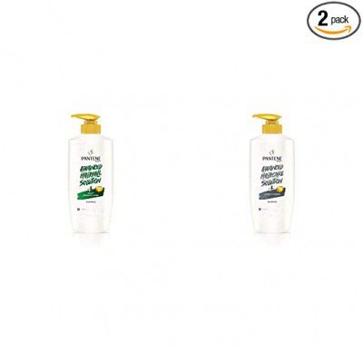 Pantene Advanced Hair Fall Solution Silky Smooth Care Shampoo, 650 ml & Pantene Advanced Hair Care Solution Lively Clean Shampoo, 650 ml