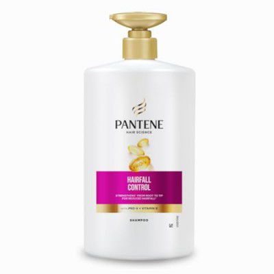 Pantene Hair Fall Control Shampoo for Weak, 1 Ltr | Dry and Frizzy Hair, With Pro V + Vitamin B