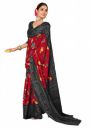 Panzora Women's Mulmul Cotton Printed Saree With Unstitched Blouse Piece...