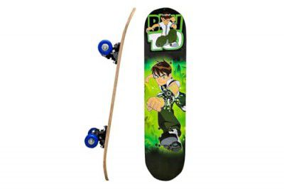 Papa Bear Skateboard 23"X 6" Double Kick Concave Skateboard 9 Layer Plywood Deck Standard Skateboards (Ben 10)