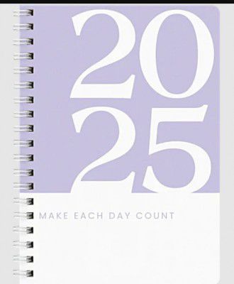 Papboo A5 2025 Hardcover Wiro Diary With Calendar - 80 GSM Paper, Ruled, 188 Pages, Purple, 1 pc