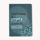 Papboo A5 Unruled Hot Girl Iconic Notebook - (Matte Finished Cover, 120 Pages, 80 GSM, Round Edges) Journal Diary...