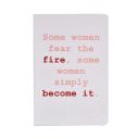 Papboo Unruled A5 Women Fire Soft Bound Notebook (Matte Finished Cover, 120 Pages, 80 GSM, Round Edges) Journal Diary...