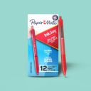 PAPER MATE INKOY 300RT Retractable Ball Pen 12x Red...
