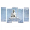 PAPER PLANE DESIGN Buddha Wall Painting Art for Living Room Bedroom Hotel Office Wall Decor (A)...