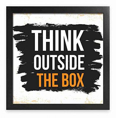 Paper Plane Design Motivational/Funny Quote Photo Frame for Wall, Office, Study Room Decoration Poster Framed Without Glass, Size - 10 x 10 Inch