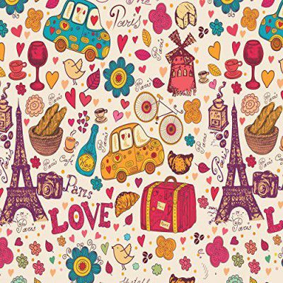 Paper Plane Design Premium Self Adhesive Sticker Wallpaper (57 SQ FT)