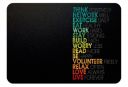 Paper Plane Design Printed Mouse Pad (Black)...