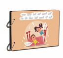 Paper Plane Design Scrapbook Photo Album - Its A Gift for Boy/Bother/Sister Shower Photo Book, Memorable Unique Gift for Sis/Sisters Craft Picture Scrapbook Diary Album, Size- 14 x 10 Inch...
