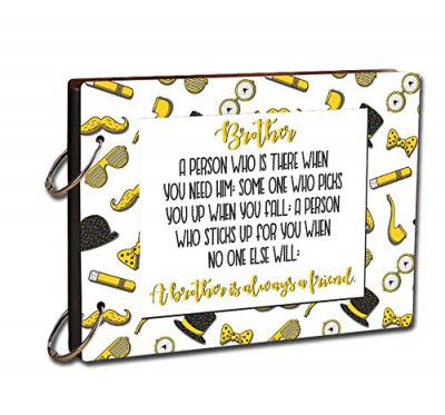 Paper Plane Design Scrapbook Photo Album Unique Gift for Siblings Brother and Sisters DIY Memories Book with 20 Black Sheets (Small 9 x 6.5 inch)