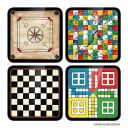 Paper Plane Design Tea Coaster Set Wooden Decorative Coasters Set. Home And Office Wooden Coaster Set (LUDO)...