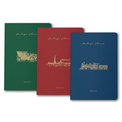 Paperkraft Vintage Series - Color Kraft with Automotive theme Pack of 3