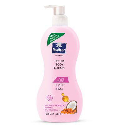 Parachute Advansed Body Lotion for Women Age Erase Serum Anti-Aging Retinol Coconut Milk 100% Natural All Skin Types 400ml