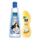 Parachute Advansed Jasmine Gold Non-Sticky Coconut Hair Oil with 8x Vitamin E For Super Shiny Hair, 500ml & Soft Touch Body Lotion...