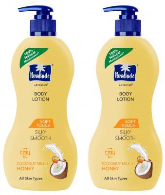 Parachute Advansed Soft Touch Body Lotion for Women & Men, All Skin types, 400ml  (Pack of 2)