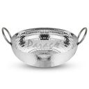 Parage 1 Pieces Stainless Steel Hammered Kadhai with Heavy Bottom for Kitchen/Utensils for Cooking, Deep Frying | Gas Stove Friendly Cookware (2 LTR, Silver)...