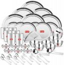 Parage 51 Pieces Heavy Gauge Sanskriti Dinner Set/Premium Dinnerware for Home/Steel Bartan Set for Kitchen, Silver (Serves 6 People)...