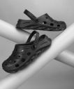 Paragon Men K10915G Casuals Stylish Anti-Skid Durable Trendy Casuals Black Clogs Sandal...