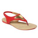 PARAGON SOLEA Comfort Trendy Plus Womens Red Sandals...