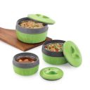 Paras Homeware Hot Chef Casserole |Green - Set of 3 | 600ml, 1100ml 1800ml...