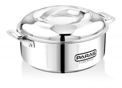 Paras Homeware Sigma Steel Casserole|Food Grade | Easy to Carry | Easy to Store For Rice, Gravy, Curry|1150ml