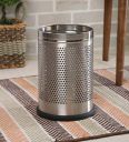 PARASNATH Stainless Steel Perforated Open Dustbin - Silver, 5 L (7"X10" Inch)...