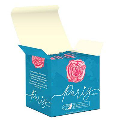 Paree Pariz Premium Ultra Thinz cottony Soft Sanitary Pads, XL, 20 Count