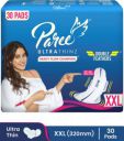 Paree Ultra Thinz Soft & Rash Free Double Feathers XXL Pads, With Disposable Covers Sanitary Pad (Pack of 30)...
