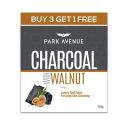 Park Avenue Charcoal & Walnut soap 125gm (Buy 3 Get 1 Free), 125 g (Pack of 4)...