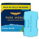 Park Avenue Premium Men’s Soaps for Bath – Cool Blue | 125g (Pack of 4)...