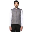 Park Avenue Dark Blue Slim Fit Polyester Waistcoat...