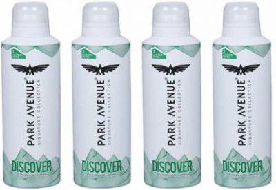 PARK AVENUE Discover Signature Deodorant Deodorant Spray - For Men  (150 ml, Pack of 4)