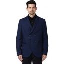 Park Avenue Full Sleeve Peak Lapel Dark Blue Suits...