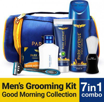 PARK AVENUE Good Morning | Grooming Kit for Men| (7 Items in the set)
