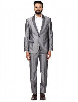Park Avenue Grey Slim Fit Suits