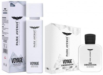Park Avenue Men Voyage Obsession Eau De Parfum, 50 Ml &Voyage Amazon Woods Perfume Spray, 120Ml