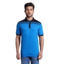 Park Avenue Men's Half Sleeve Slim Fit Dark Blue Formal T-Shirt...