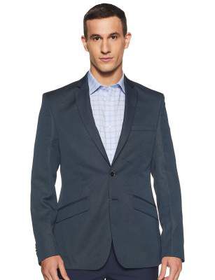 Park Avenue Men's Notch Lapel Slim Blazer