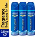 PARK AVENUE Original Collection Cool Blue Deodorant Spray - For Men  (660 ml, Pack of 3)...