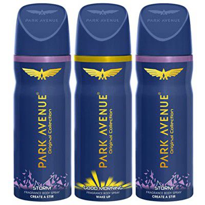 Park Avenue Original Collection | Deodorant For Men | Fresh Long-Lasting Aroma Good Morning & Storm | 150Ml Each - Spray
