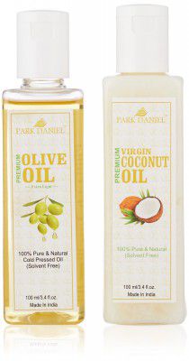 Park Daniel Coconut Oil & Olive Oil, 100 Ml (Pack of 2)