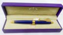 PARKER Aster Matte Blue Gold Trim Ball Pen  (Ink Color - Blue)...