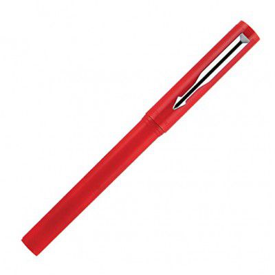 Parker Beta Standard Chrome Trim Ball Pen with New Systemark Refill (Red)