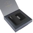 Parker Vector Matte Black Ball Pen with Card Holder...