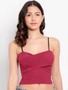 PARKHA Maroon Lightly Padded Bralette Bra...