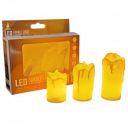 Party Boomers 3Pcs Led Tealight Candles Set Pack of 1...