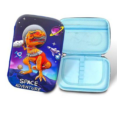 Party Propz Space Astronaut Theme Pencil Case - 1 Pc, Large Capacity Pencil Pouch Bag Organizer